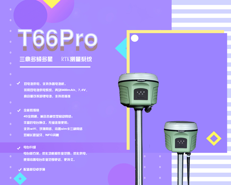 三鼎T66Pro GPS RTK測量系統(tǒng)